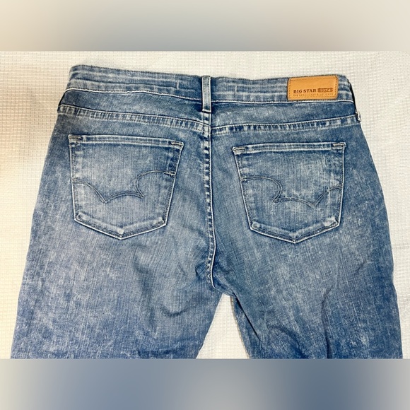 Big Star 1974 Alex Skinny Distressed Blue Denim Jeans Size 29 - Picture 12 of 14